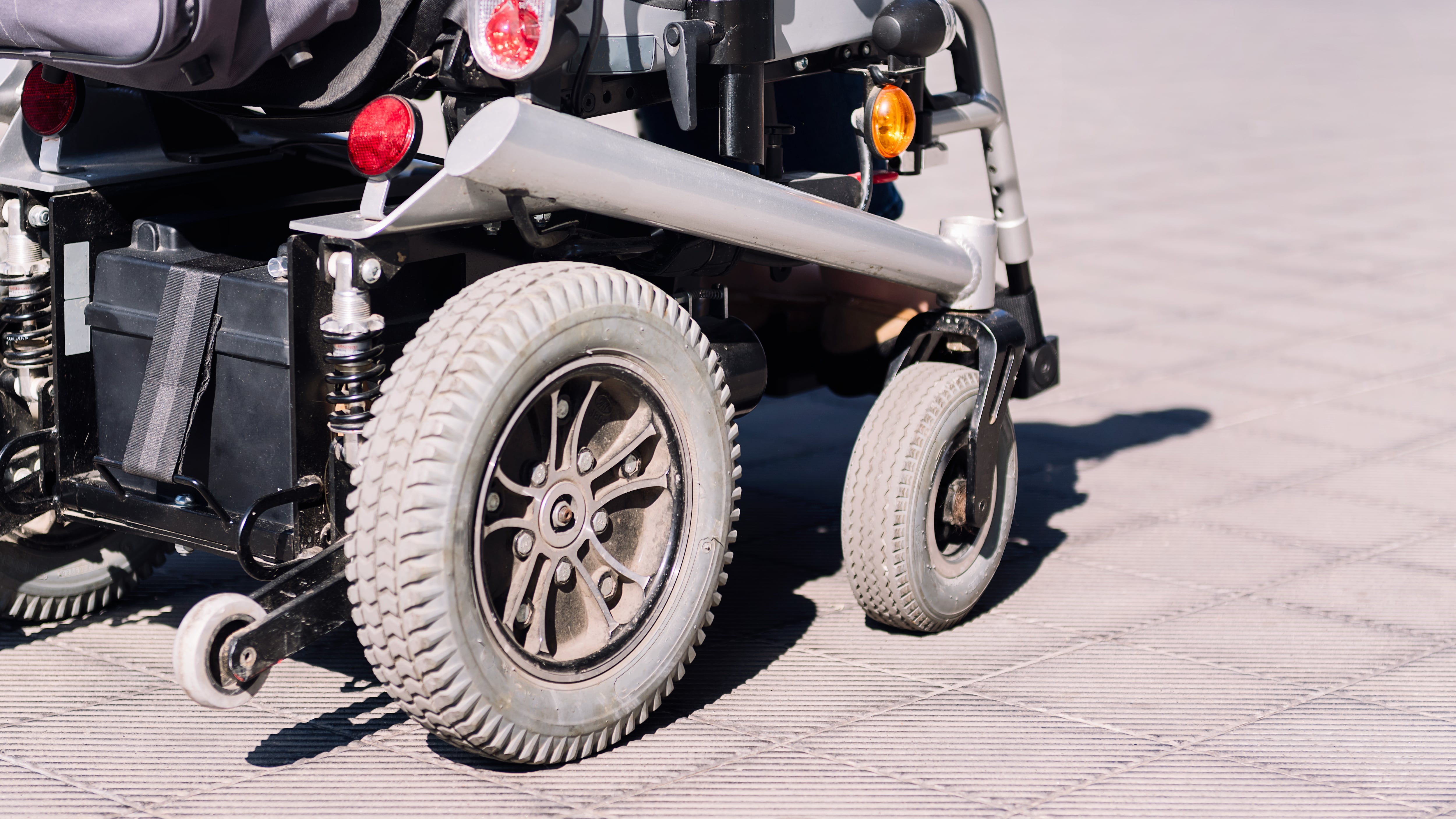cropped photo of an electric wheelchair