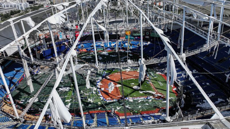 Damage left behind after Hurricane Milton