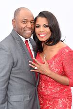 HOLLYWOOD, CA - DECEMBER 07:  Pastor Dr John Allen Newman (L) and Omarosa Manigault attend The Hollywood Reporter's Annual Women in Entertainment Breakfast in Los Angeles at Milk Studios on December 7, 2016 in Hollywood, California.  (Photo by Kevin Winter/Getty Images for The Hollywood Reporter )