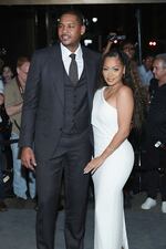 NEW YORK, NY - SEPTEMBER 07:  Carmelo Anthony and La La Anthony attend Tom Ford fashion show during New York Fashion Week September 2016 at 99E 52d St. on September 7, 2016 in New York City.  (Photo by Neilson Barnard/Getty Images)